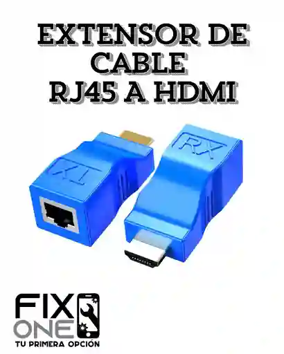 Extensor De Cable Rj45 A Hdmi