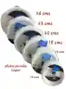 Plato 26cms Icopor Pando Desechable