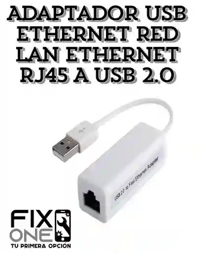 Adaptador Usb Ethernet Red Lan Ethernet Rj45 A Usb 2.0