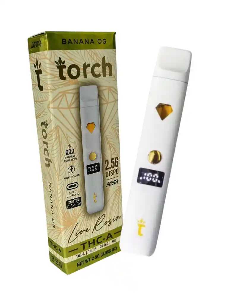 Vaporizador Torch | Delta 8 | Banana Og | 2.5gr | Indica