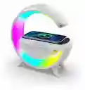 Lámpara Parlante De Escritorio Bluetooth Carga Inalámbrica