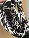 Bolso Cartera Artesanal Crochet Negro Y Blanco – Hecho A Mano Con Trapillo Reciclado