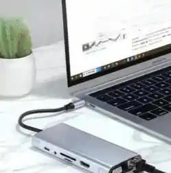 Adaptador Otg Usb/hd: Puertos Rj45, Sd, Microsd Y Audio