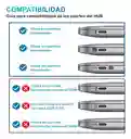 Hub Usb C Puertos Adaptador Multipuerto Hdmi 8 En 1 Mac Win Color Plateado