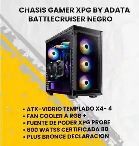 Chasis Gamer Xpg Battlecruiser Negro