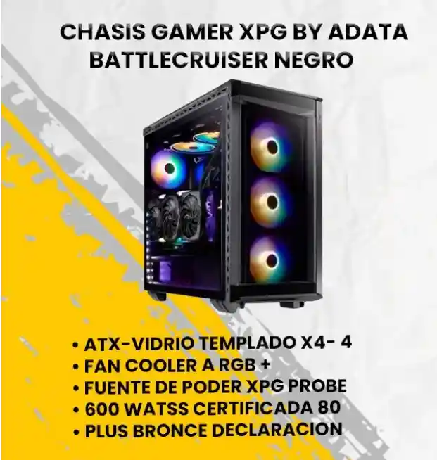 Chasis Gamer Xpg Battlecruiser Negro