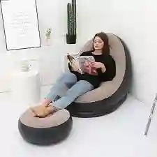Silla De Descanso Inflable Para Adultos, Sofa Plegable Porta