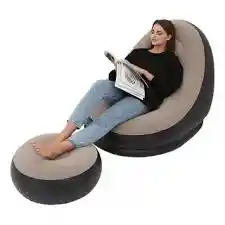 Silla De Descanso Inflable Para Adultos, Sofa Plegable Porta