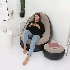Silla De Descanso Inflable Para Adultos, Sofa Plegable Porta