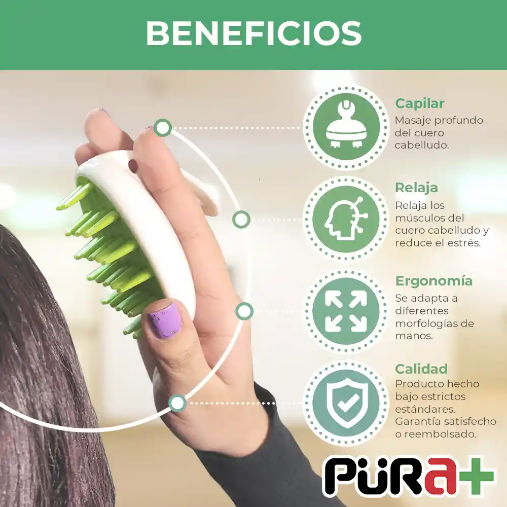 Peine Masajeador Cabello