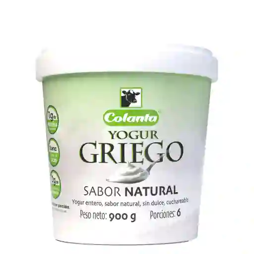 Yogur Griego Natural Colanta X 900 G