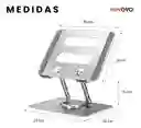 Soporte Giratorio 360° Portátil Laptop Tablet Aluminio Altura Ajustable Ergonómico Y Plegable