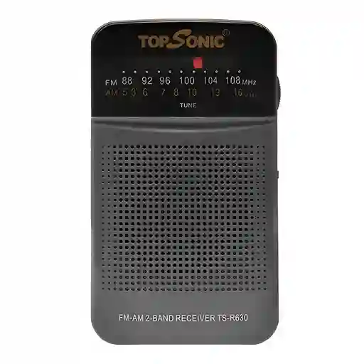 Radio Portátil Am/fm – Compacta Y Operativa Con Pilas Topsonic Ts-r630