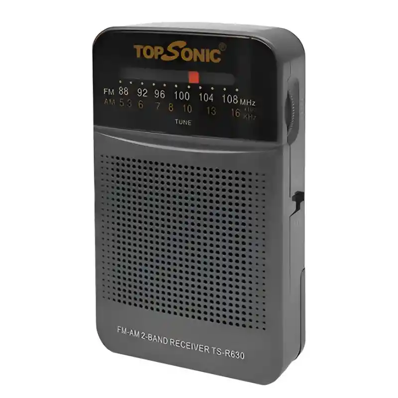 Radio Portátil Am/fm – Compacta Y Operativa Con Pilas Topsonic Ts-r630