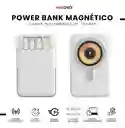 Power Bank Inalámbrico Magnético 7.000 Mah Carga Rápida 4 Cables Integrados Y Soporte 22.5w