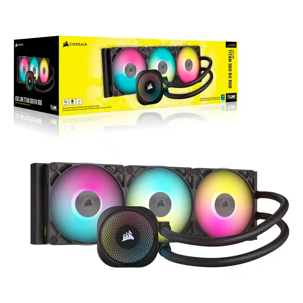 Refrigeración Liquida Corsair Icue Link Titan 360 Rx Rgb