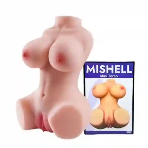 Torso Realista Ano Vagina Mishell Masturbador Masculino Doble Penetración Estimulacion Torso Mujer Sex Toys Juguete Para Adultos