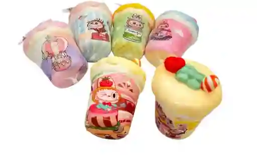 Squishy Antiestres Vaso Helado Labubu Diversion Juguete Figura Apretar 9 Cm