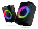 Parlante Bluetooth Volk 8 Rgb Con Micrófono Tws Recargable Control Remoto 8000w Pmpo