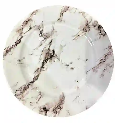 Plato Base 33 Cms Mármol Cafe, Platos De Carga,platos Elegantes