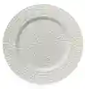 Plato Base 33 Cms Blanco, Platos De Carga , Plato De Lujo, Plato Elegante