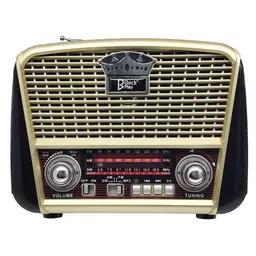 Radio Retro Portátil Beckplay Bp-r103bts 3 Bandas Con Bluetooth, Panel Solar Y Usb