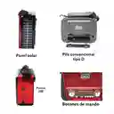Radio Retro Portátil Beckplay Bp-r103bts 3 Bandas Con Bluetooth, Panel Solar Y Usb