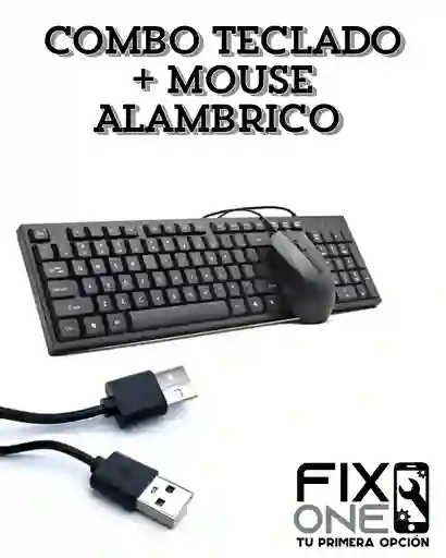 Combo Teclado + Mouse Alambrico