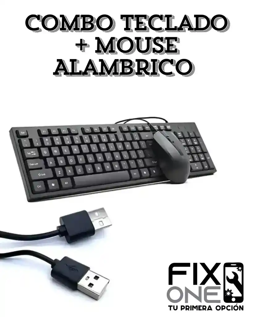 Combo Teclado + Mouse Alambrico