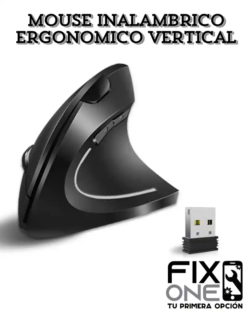 Mouse Inalambrico Ergonomico Vertical