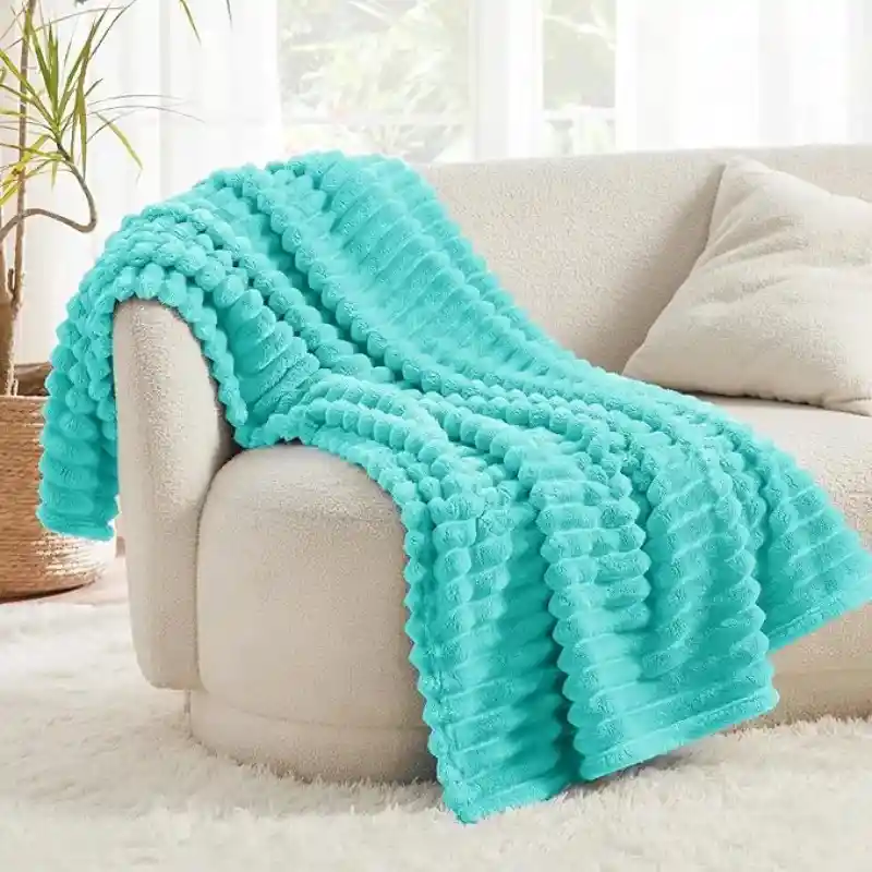 Cobija Manta Cobija Térmica Con Textura Cama Doble (mantas Para El Frio)