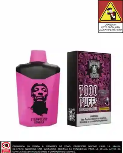 Vapeador Death Row Strawberry Banana 7.000 Puffs
