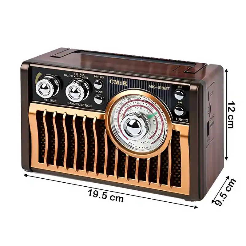 Radio Bluetooth Cmik Mk-498bt 3 Bandas Am/fm/sw
