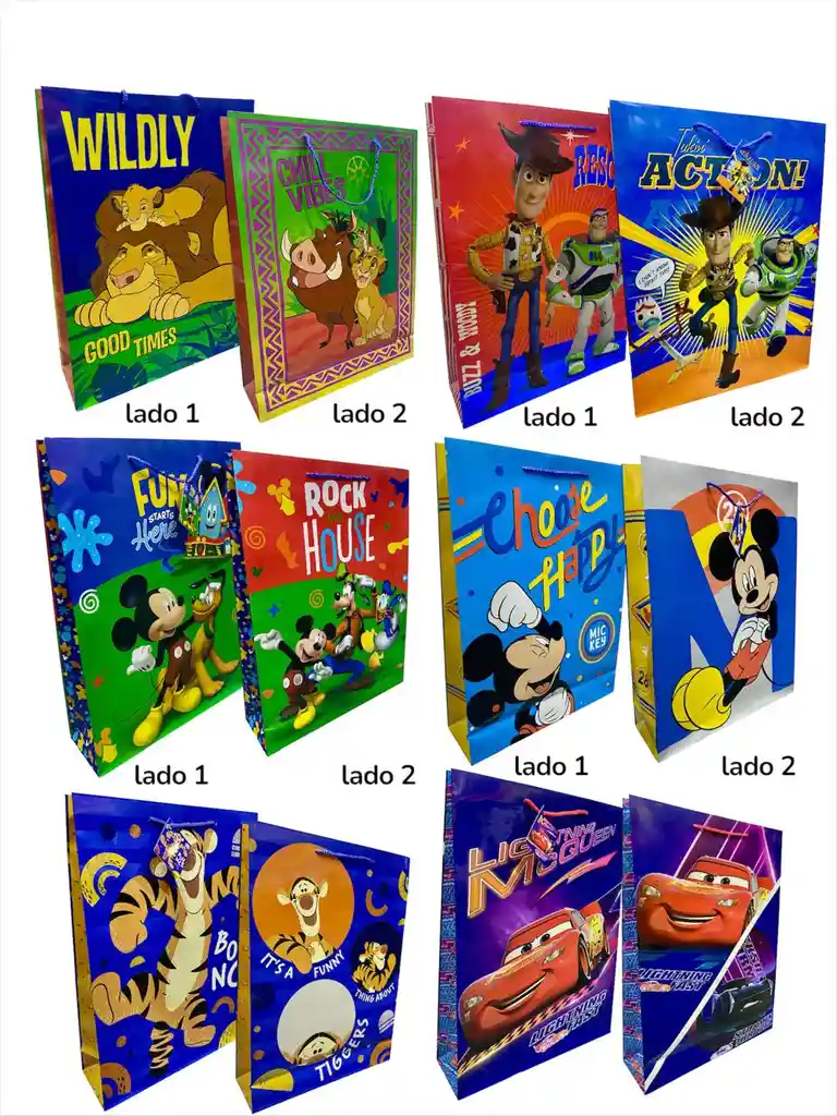 Bolsa De Regalo Para Niño Jumbo Diseños Surtidos Primavera