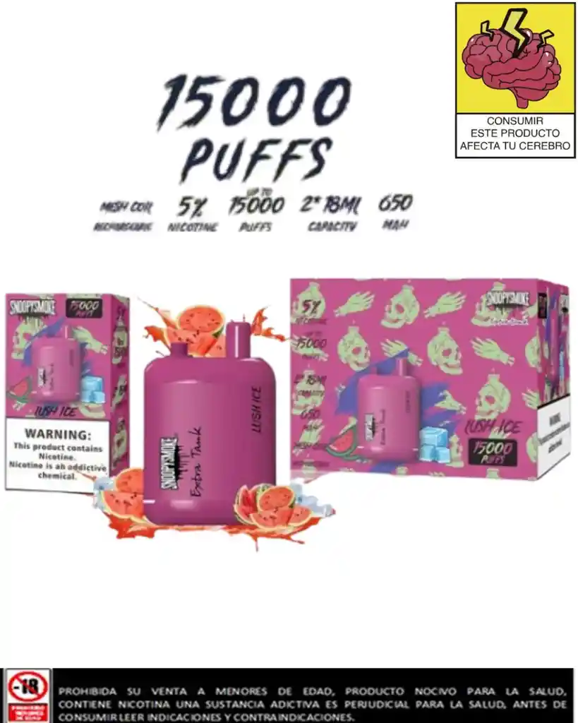 Vape Snoopy Lush Ice 15.000 Puffs
