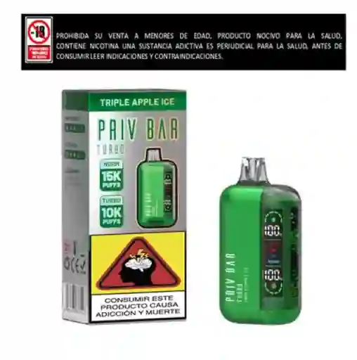 Vapo Priv Bar Triple Apple Ice 15.000 Puffs