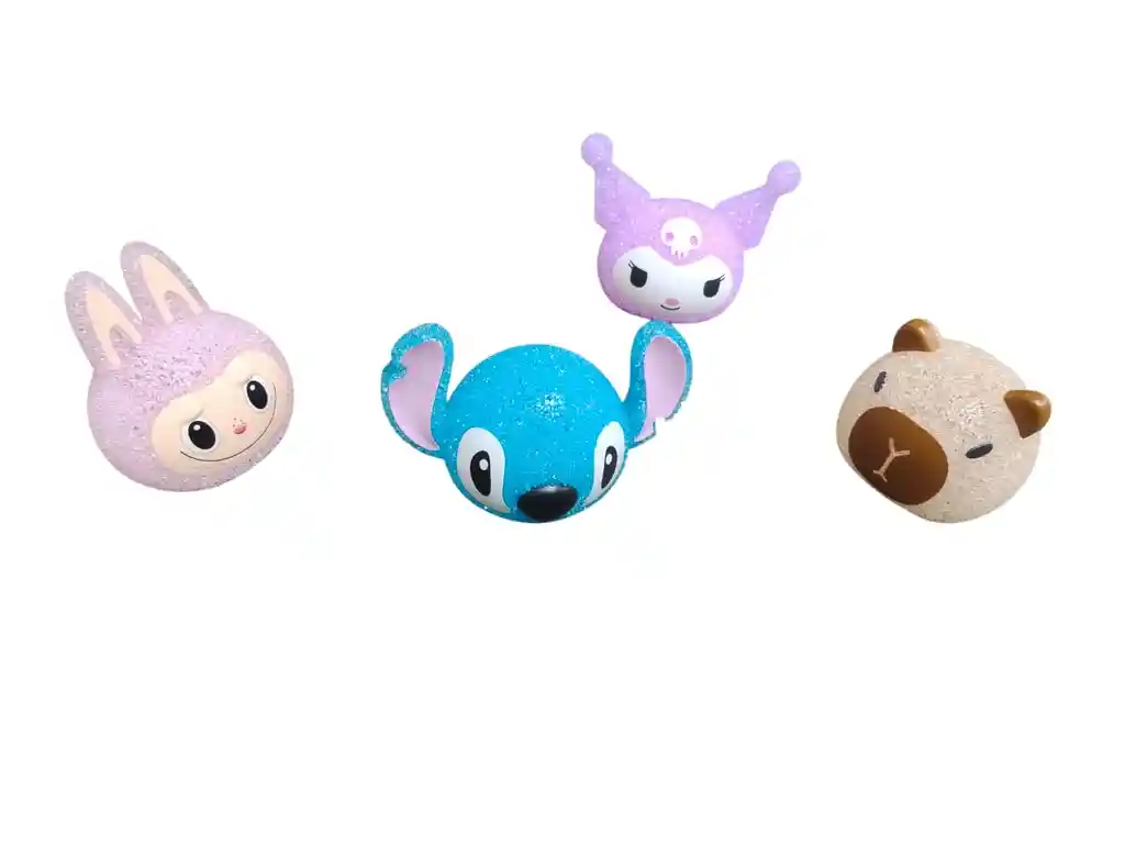 Lámpara De Mesa Lampara Niños Niña Labubu Stitch Kuromi Capibara En Silicona