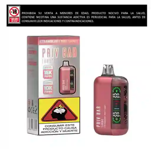 Vapo Priv Bar Strawberry Mint Candy
