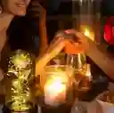 Rosa Eterna Con Led Para Regalo