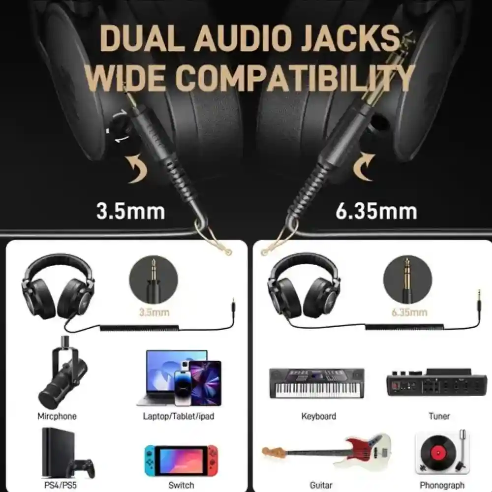 Maono Audifonos Profesional Mh700 Color Negro