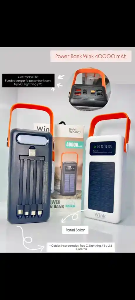 Power Bank 40000 Mah Solar