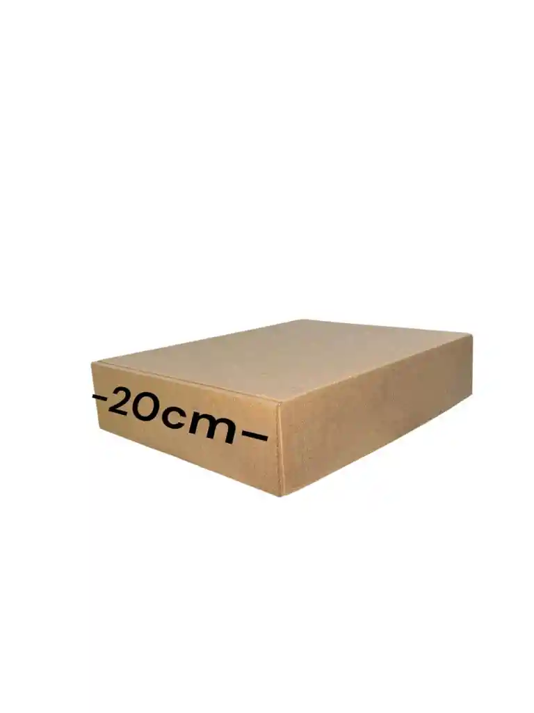 Caja De Carton Microcorrugado 27x20x6cm Plegable