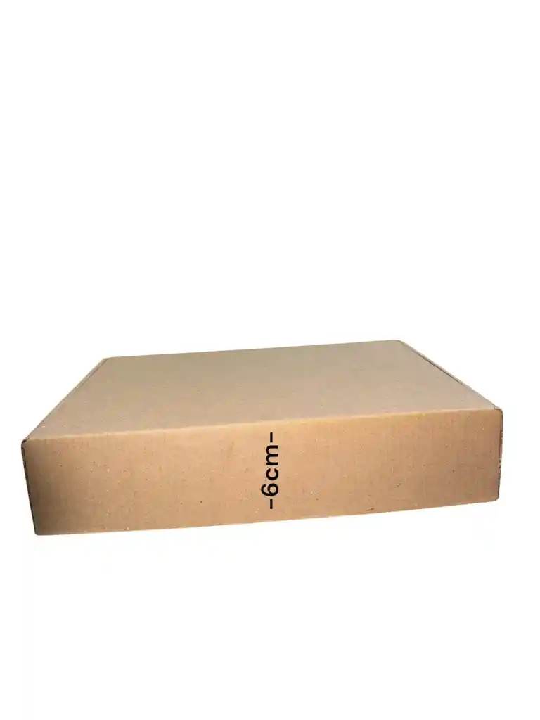 Caja De Carton Microcorrugado 27x20x6cm Plegable