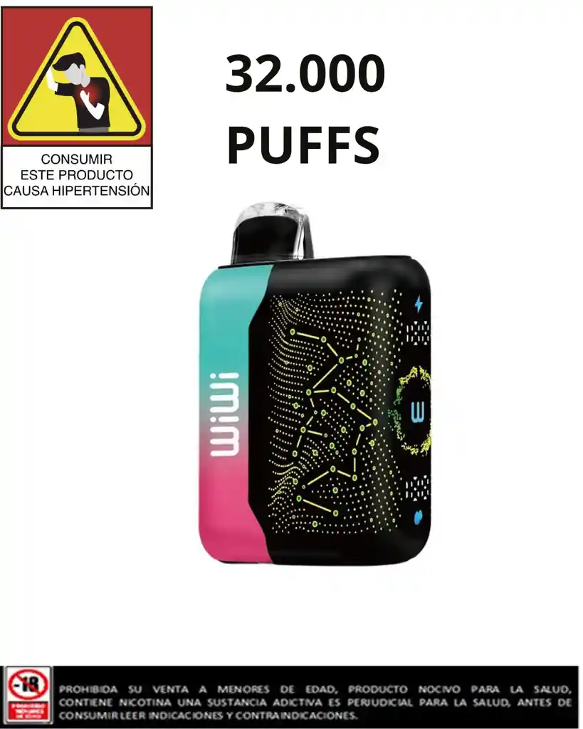 Vapo Wiwi Strawberry Watermelon 32.000 Puffs