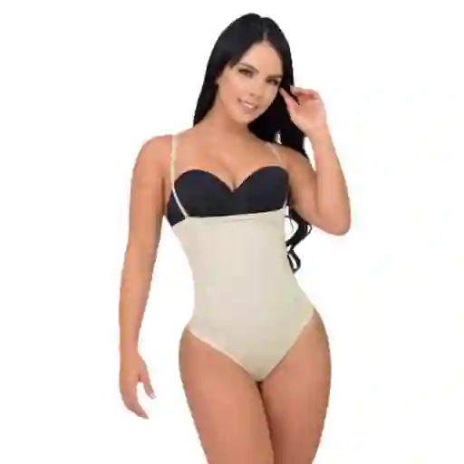 6054-body Strapless Moldeador Termoreductor Color: Beige Talla:lxl