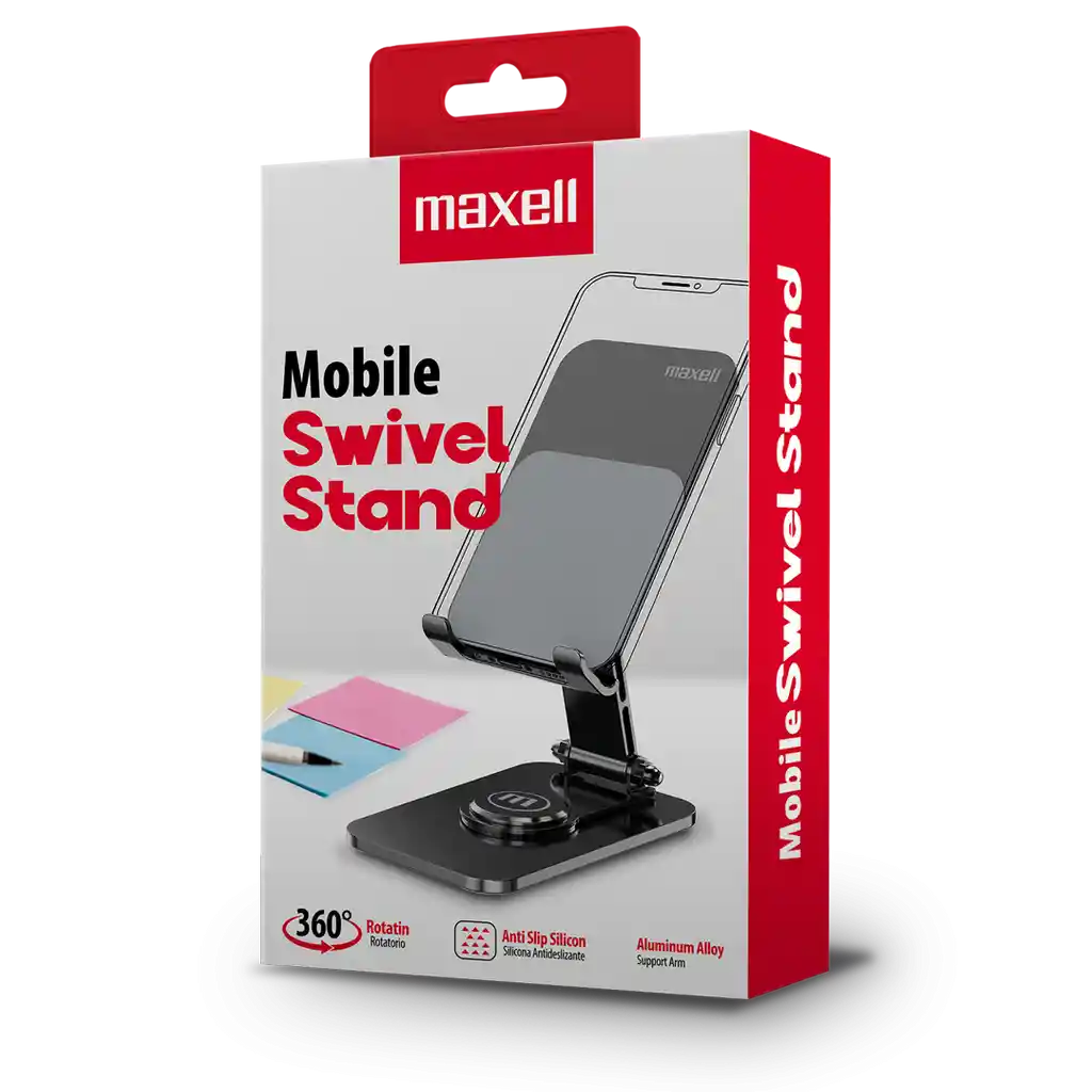 Soporte Maxell Para Celular Swivel 360°