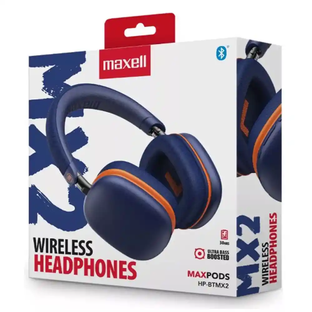Diadema Maxell Hp-btmx2 Bluetooth Inalámbricos