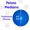 20 Unds Pelota Maciza Mediana 6,3 Cm