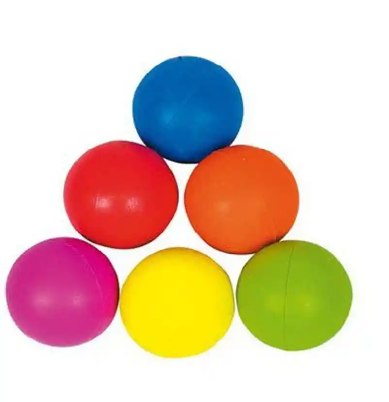 20 Unds Pelota Maciza Mediana 6,3 Cm