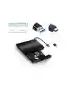 Lector Quemador Cd / Dvd Externo 3.0 Usb A Y Tipo C Alta Vel